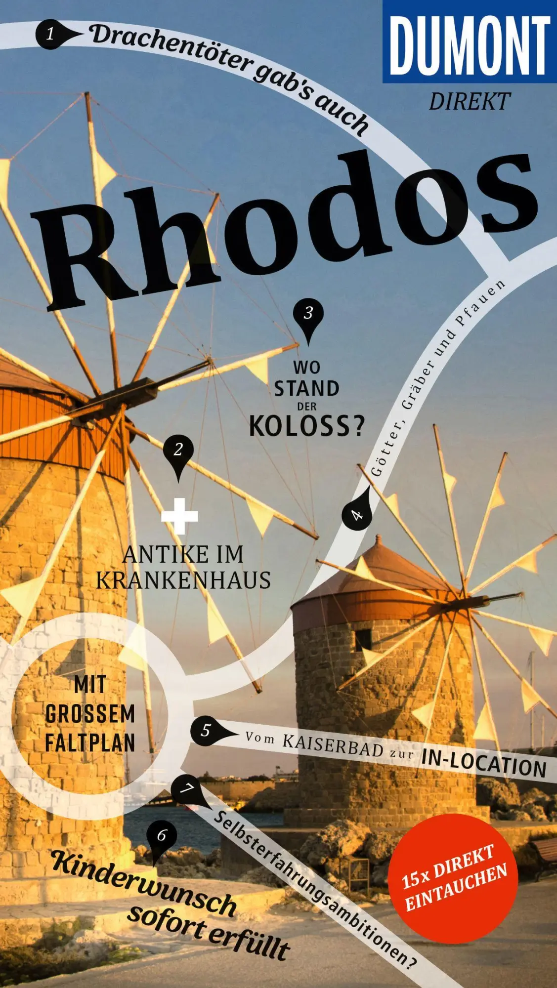 Cover: 9783616001418 | DUMONT direkt Reiseführer Rhodos | Mit großem Faltplan | Latzke | Buch