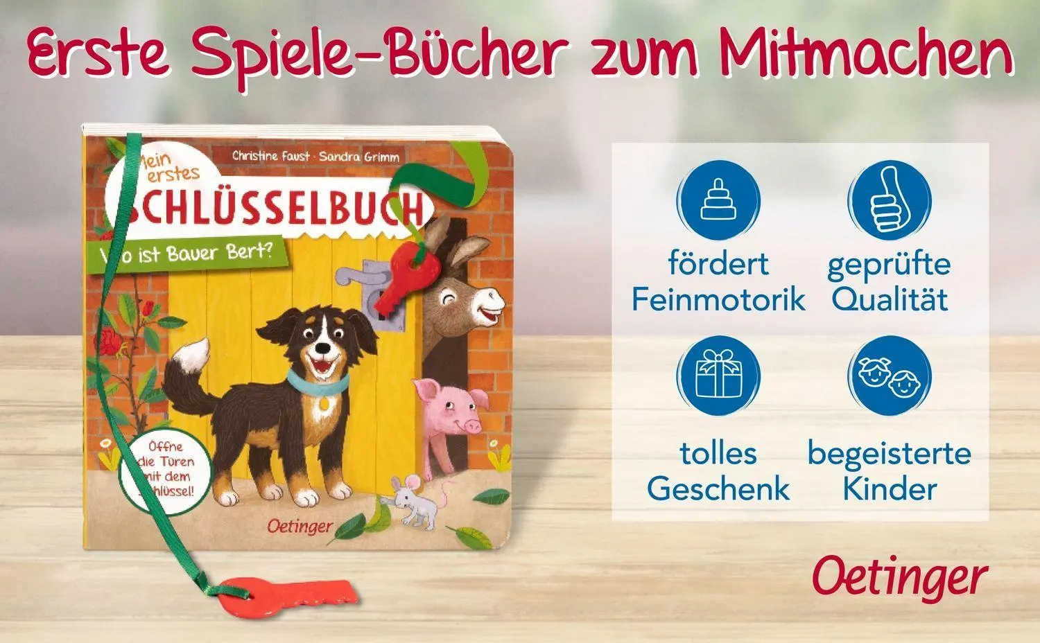 Bild: 9783789121418 | Mein erstes Schlüsselbuch. Wo ist Bauer Bert? | Sandra Grimm | Buch