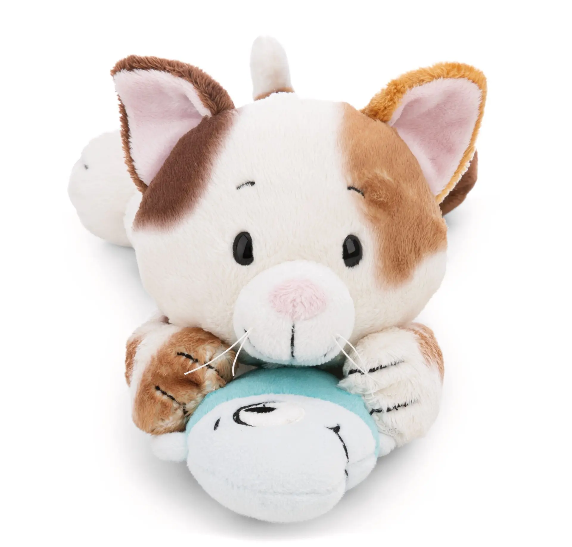 Cover: 4012390621518 | Nici 62151 Kuscheltier Glückskatze &amp; Fisch 30cm liegend GREEN | Homies