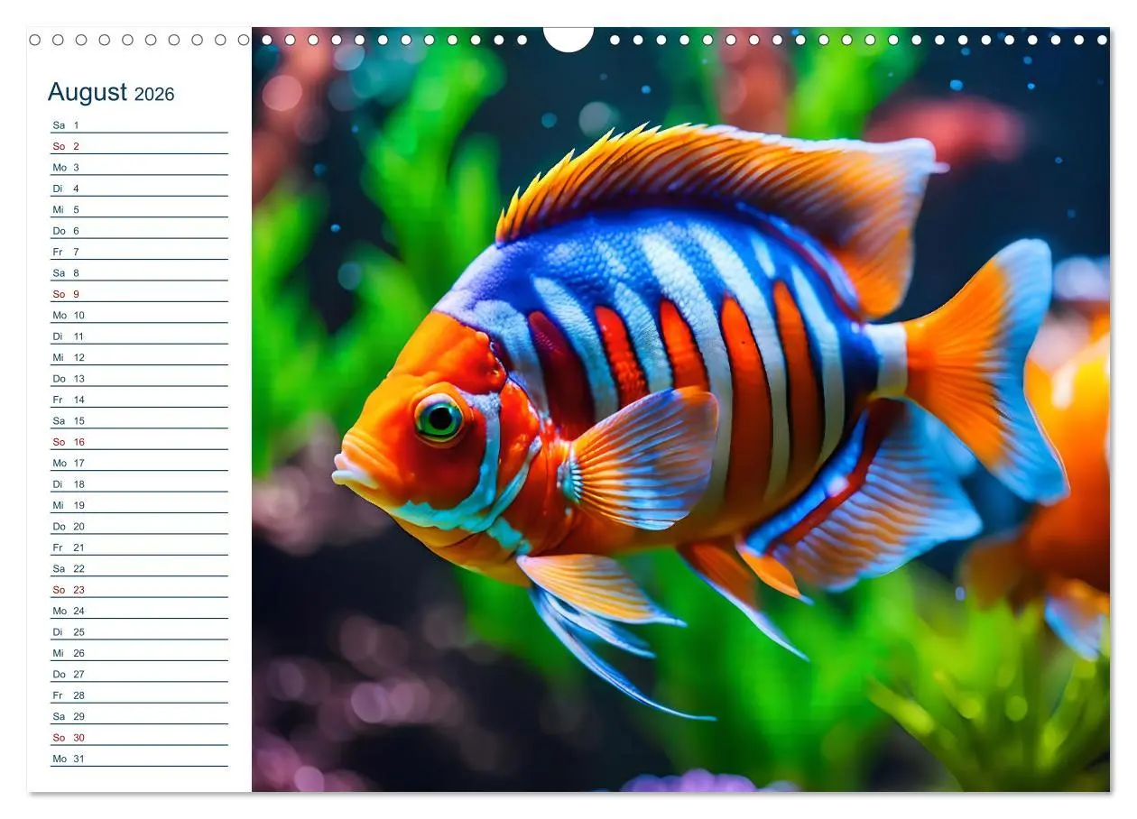 Bild: 9783457391518 | Aquarienzauber - Bunte KI Unterwasserwelten (Wandkalender 2026 DIN...
