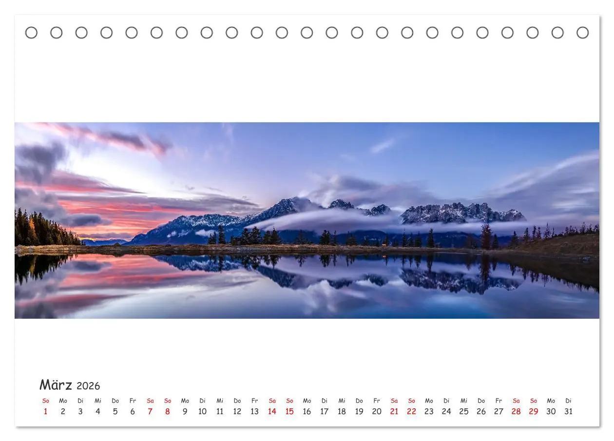 Bild: 9783457601518 | Wilder Kaiser Panorama 2026 (Tischkalender 2026 DIN A5 quer),...