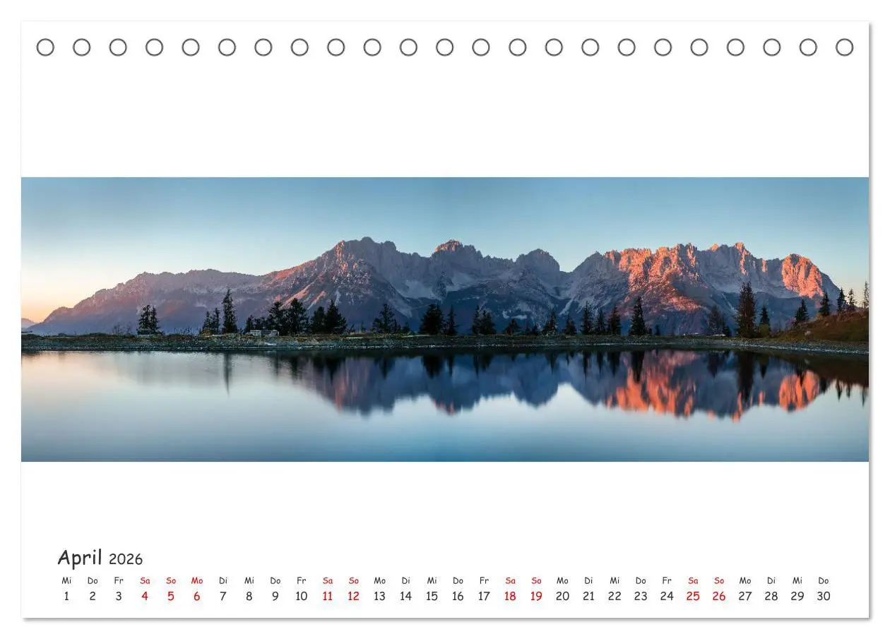 Bild: 9783457601518 | Wilder Kaiser Panorama 2026 (Tischkalender 2026 DIN A5 quer),...