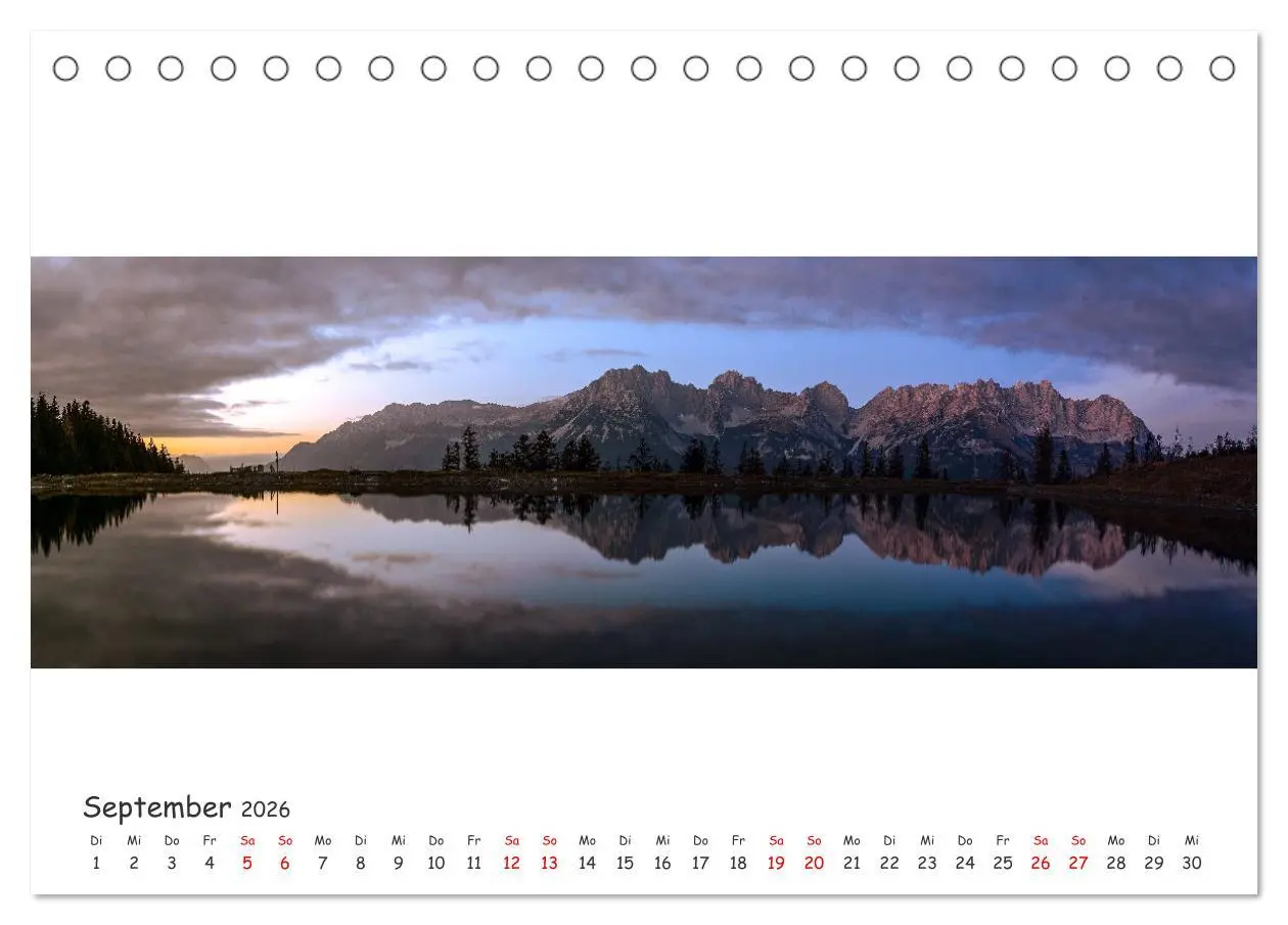 Bild: 9783457601518 | Wilder Kaiser Panorama 2026 (Tischkalender 2026 DIN A5 quer),...