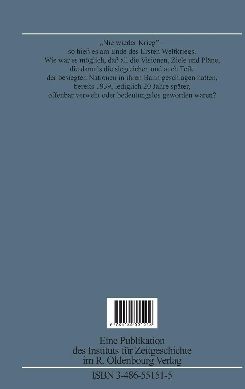 Rückseite: 9783486551518 | Europas Weg in den Krieg | Hitler und die Mächte 1939 | Hermann Graml