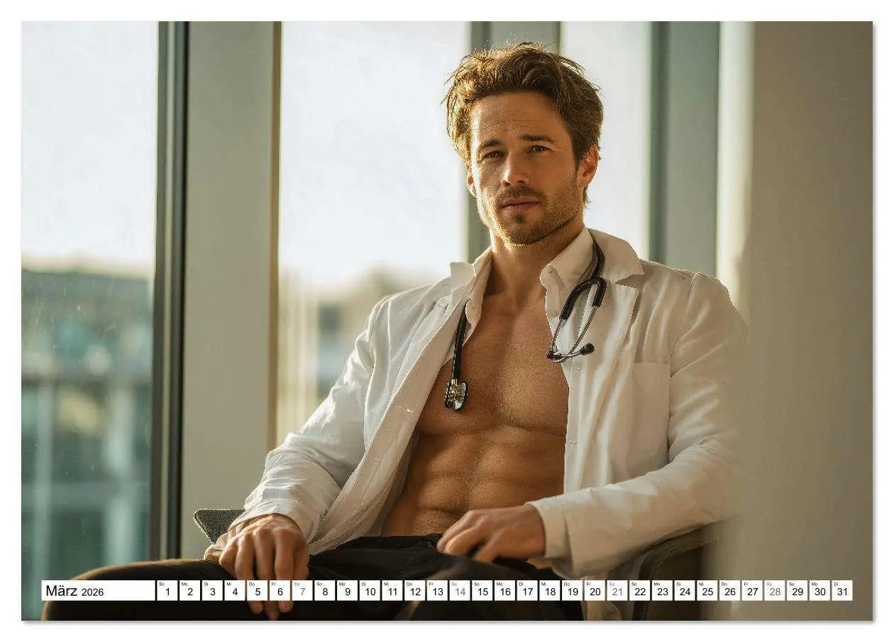 Bild: 9783516621518 | SEXY ÄRZTE - Männlich, muskulös und einsatzbereit (Tischkalender...