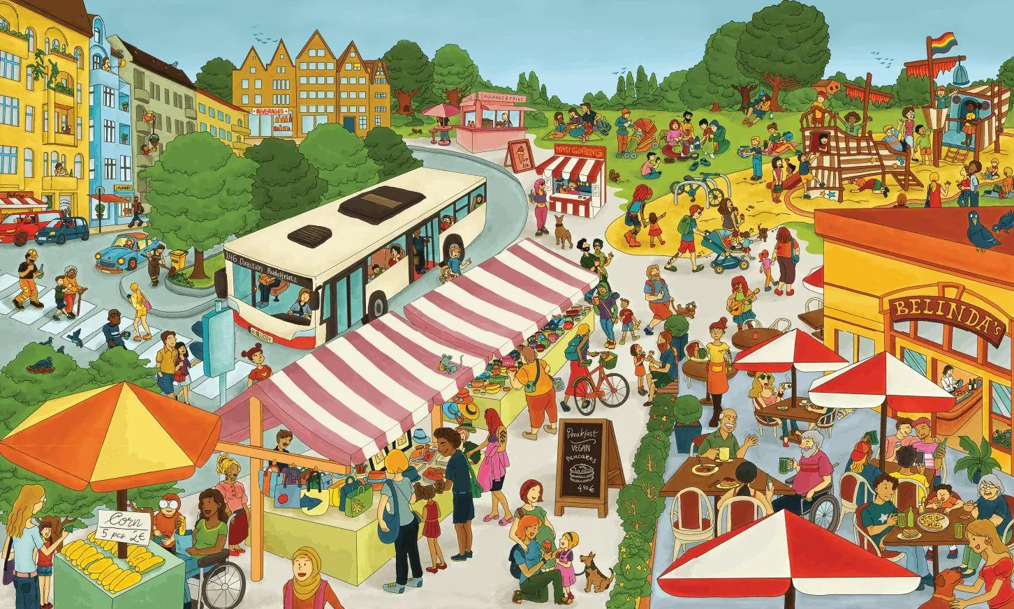 Bild: 9783982301518 | Mimis Colorful World - Wimmelbuch für Kinder | ulila Verlag | Buch