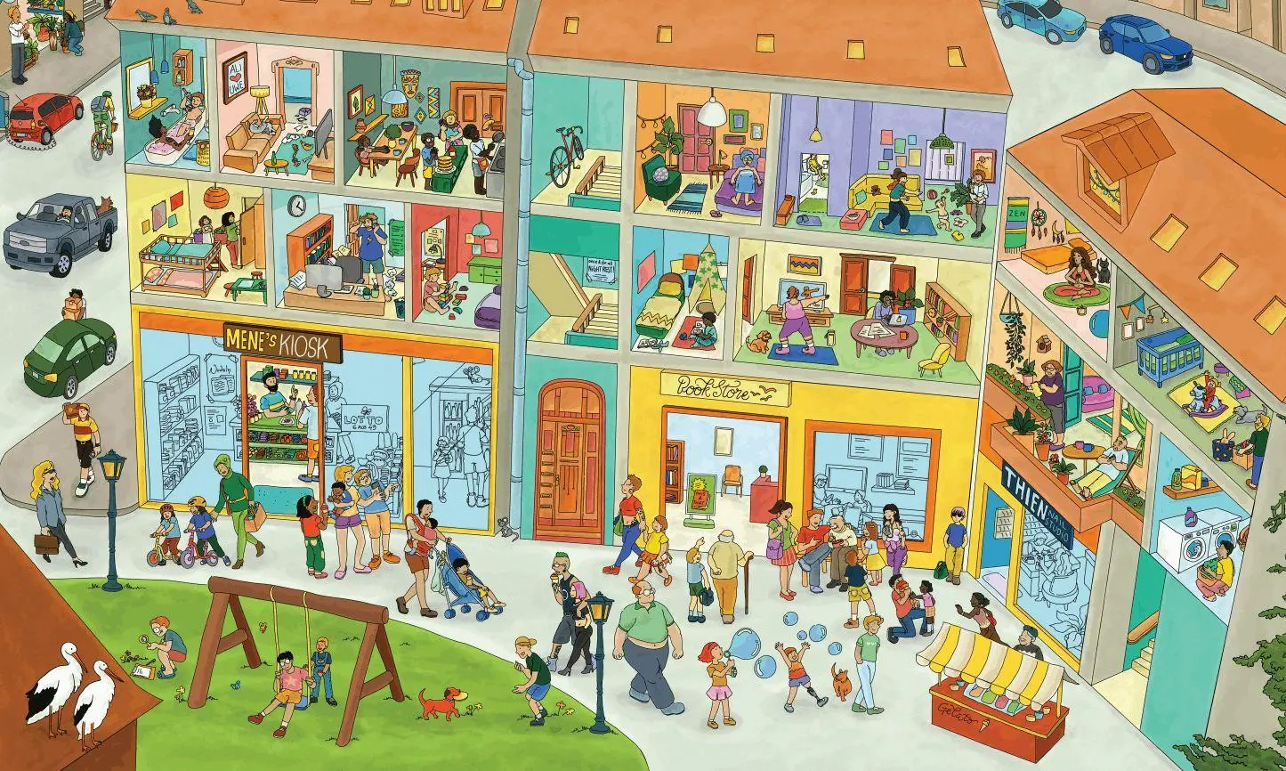 Bild: 9783982301518 | Mimis Colorful World - Wimmelbuch für Kinder | ulila Verlag | Buch