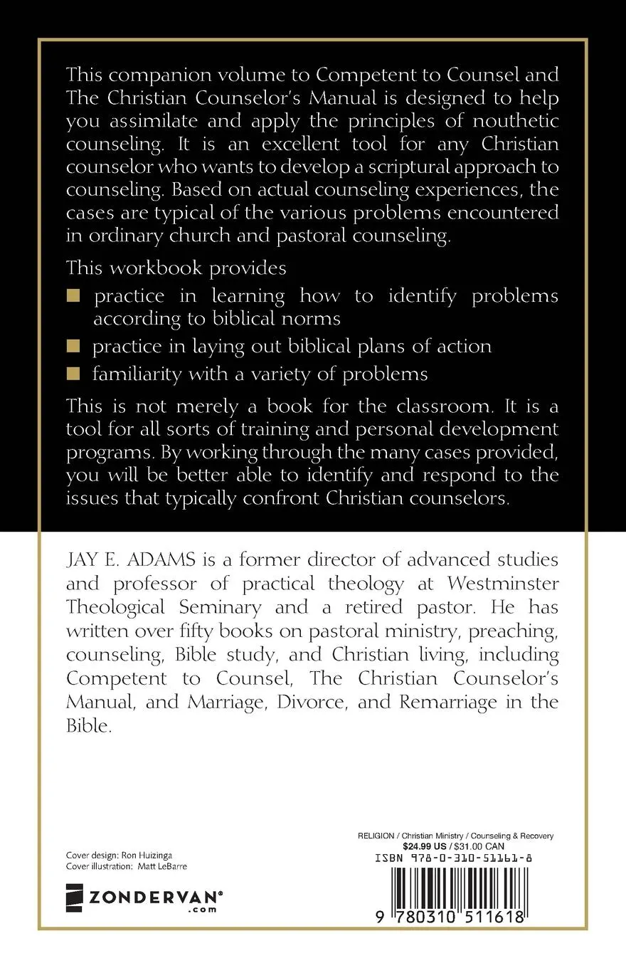 Rückseite: 9780310511618 | The Christian Counselor's Casebook | Jay E. Adams | Taschenbuch | 1986