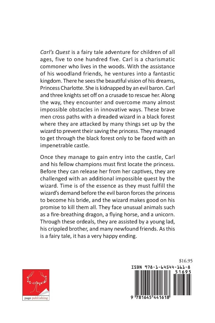 Rückseite: 9781645441618 | Carl's Quest | Linda Ballard | Taschenbuch | Kartoniert / Broschiert