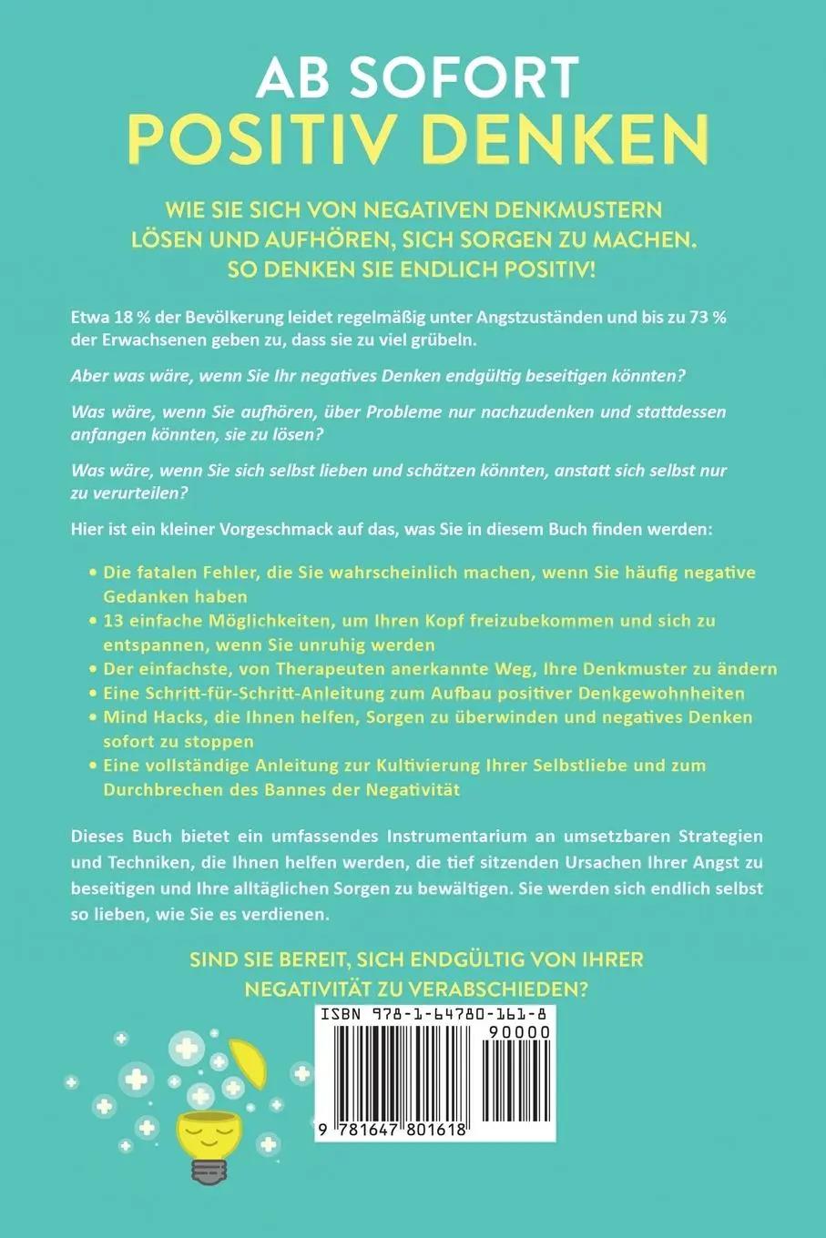 Rückseite: 9781647801618 | Ab sofort positiv denken | Derick Howell | Taschenbuch | 2020