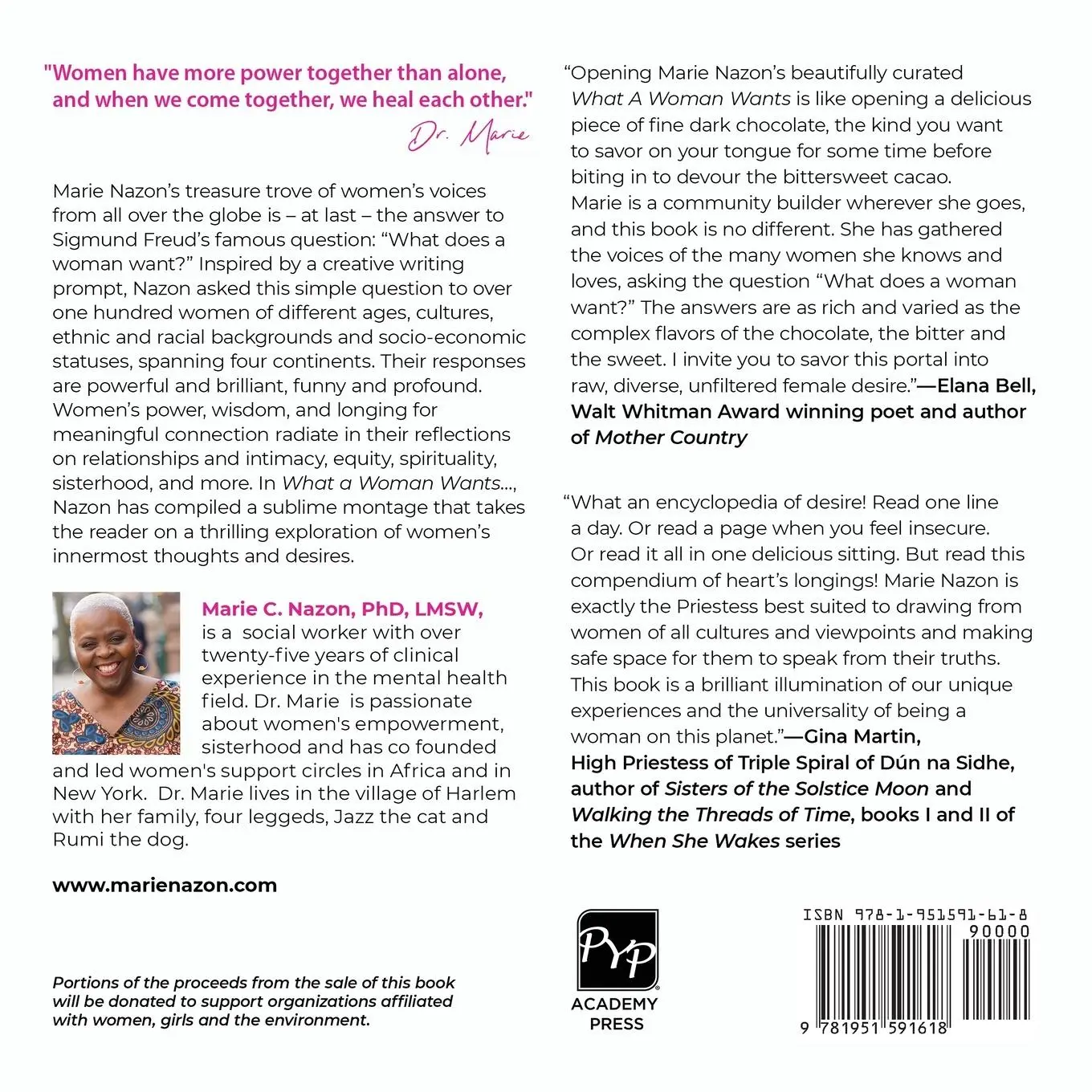 Rückseite: 9781951591618 | What a Woman Wants... | Marie C. Nazon | Taschenbuch | Englisch | 2021