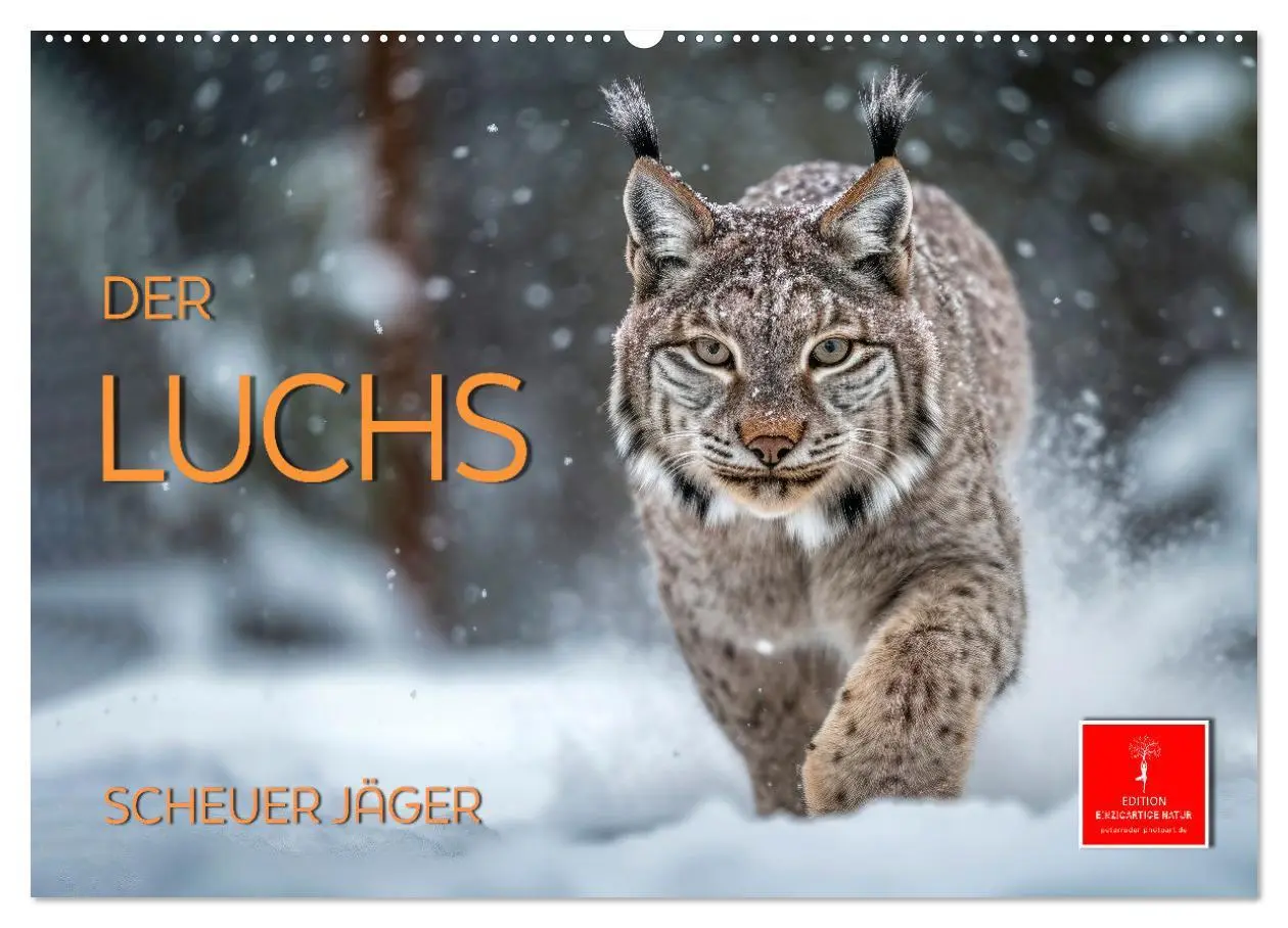 Cover: 9783457521618 | Der Luchs - scheuer Jäger (Wandkalender 2026 DIN A2 quer), CALVENDO...