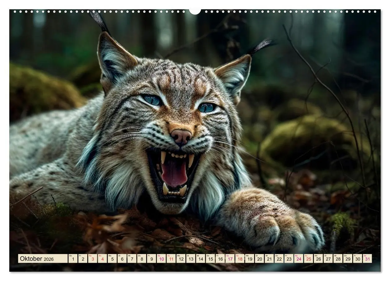 Bild: 9783457521618 | Der Luchs - scheuer Jäger (Wandkalender 2026 DIN A2 quer), CALVENDO...