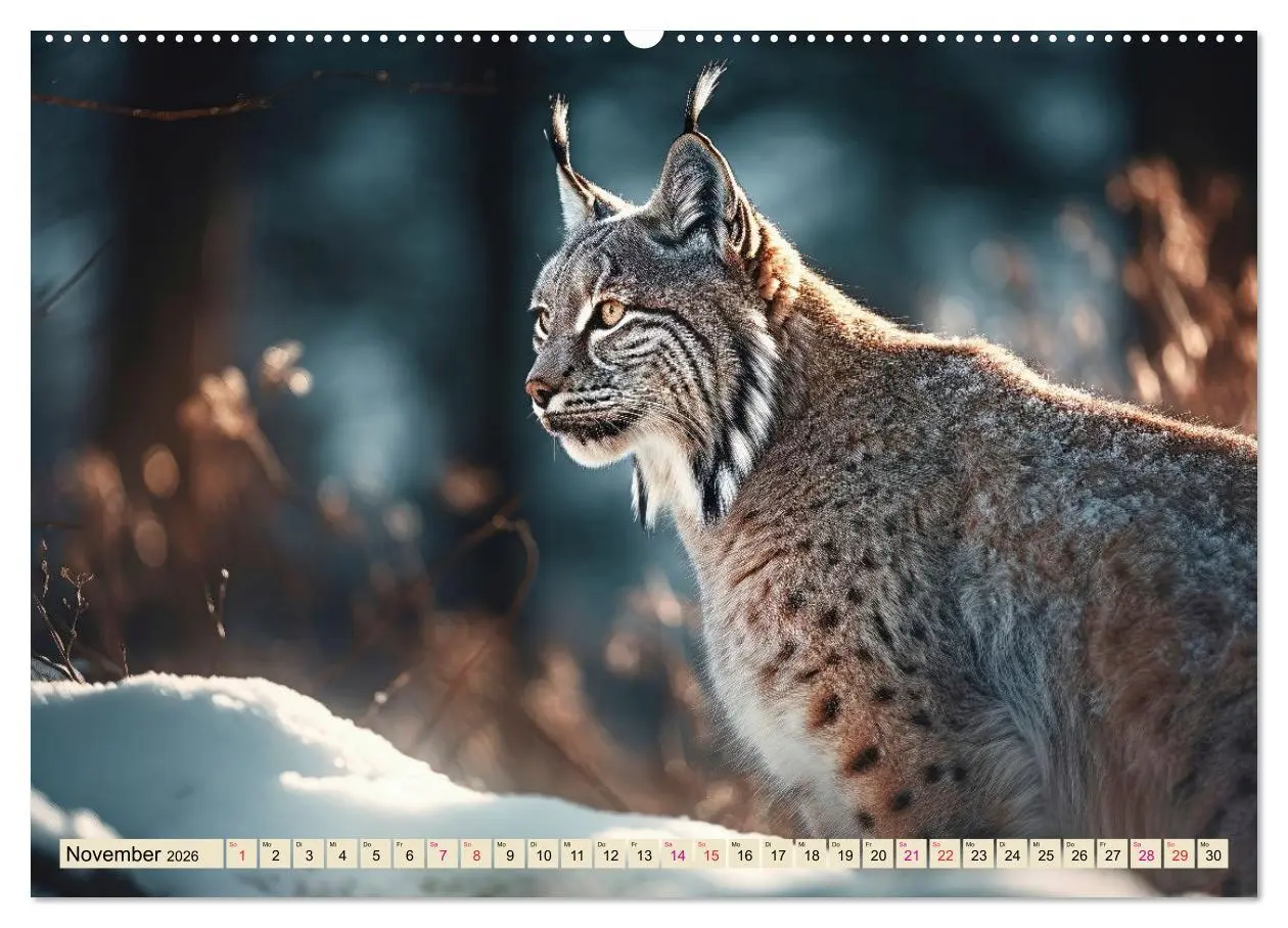 Bild: 9783457521618 | Der Luchs - scheuer Jäger (Wandkalender 2026 DIN A2 quer), CALVENDO...