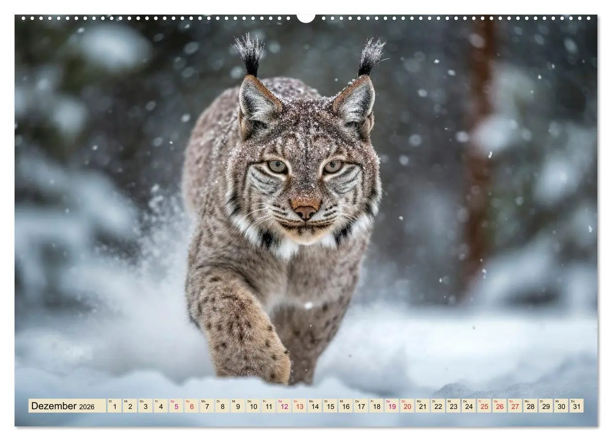Bild: 9783457521618 | Der Luchs - scheuer Jäger (Wandkalender 2026 DIN A2 quer), CALVENDO...