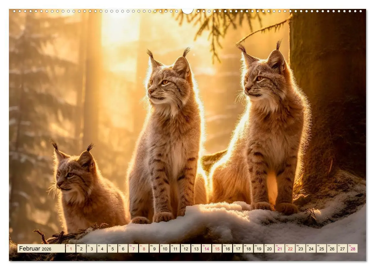 Bild: 9783457521618 | Der Luchs - scheuer Jäger (Wandkalender 2026 DIN A2 quer), CALVENDO...