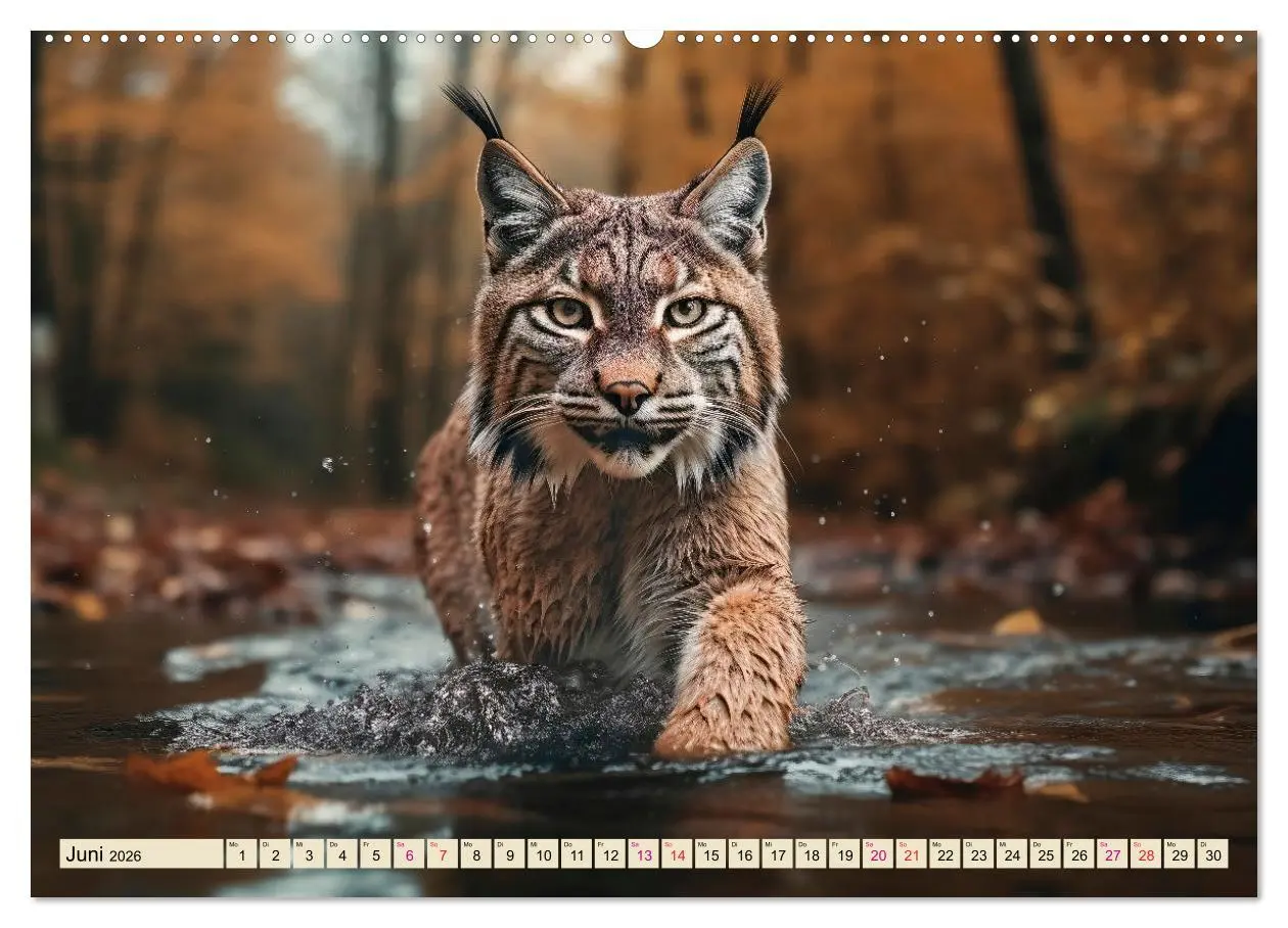 Bild: 9783457521618 | Der Luchs - scheuer Jäger (Wandkalender 2026 DIN A2 quer), CALVENDO...