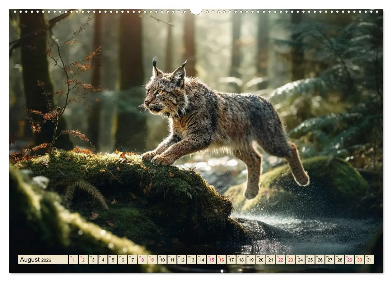Bild: 9783457521618 | Der Luchs - scheuer Jäger (Wandkalender 2026 DIN A2 quer), CALVENDO...