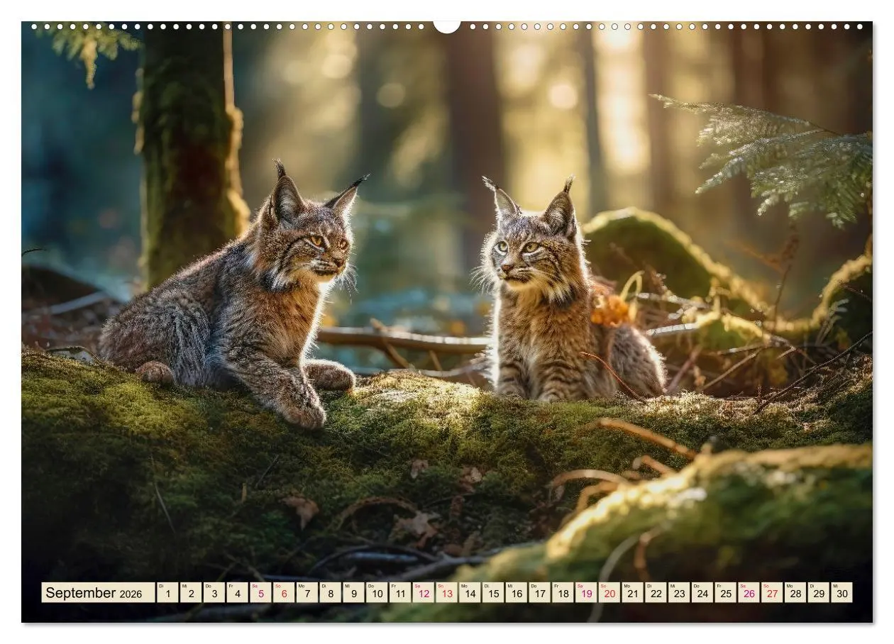 Bild: 9783457521618 | Der Luchs - scheuer Jäger (Wandkalender 2026 DIN A2 quer), CALVENDO...