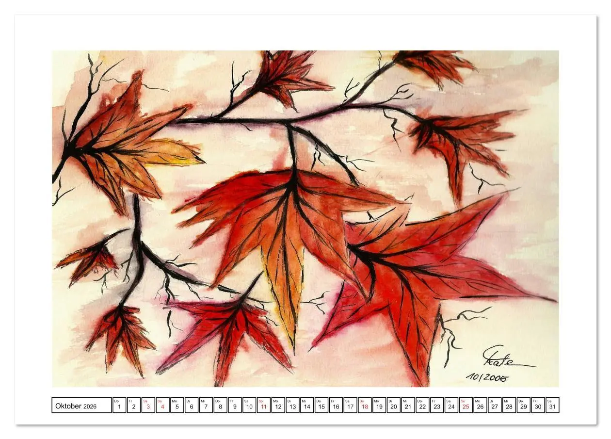 Bild: 9783516161618 | Der AQUARELL-Kalender (Tischkalender 2026 DIN A5 quer), CALVENDO...