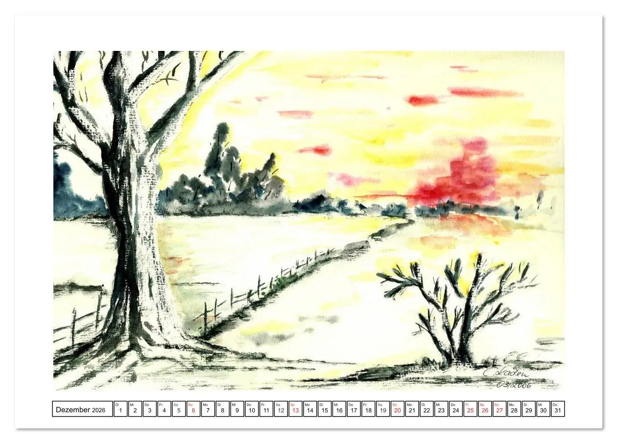 Bild: 9783516161618 | Der AQUARELL-Kalender (Tischkalender 2026 DIN A5 quer), CALVENDO...