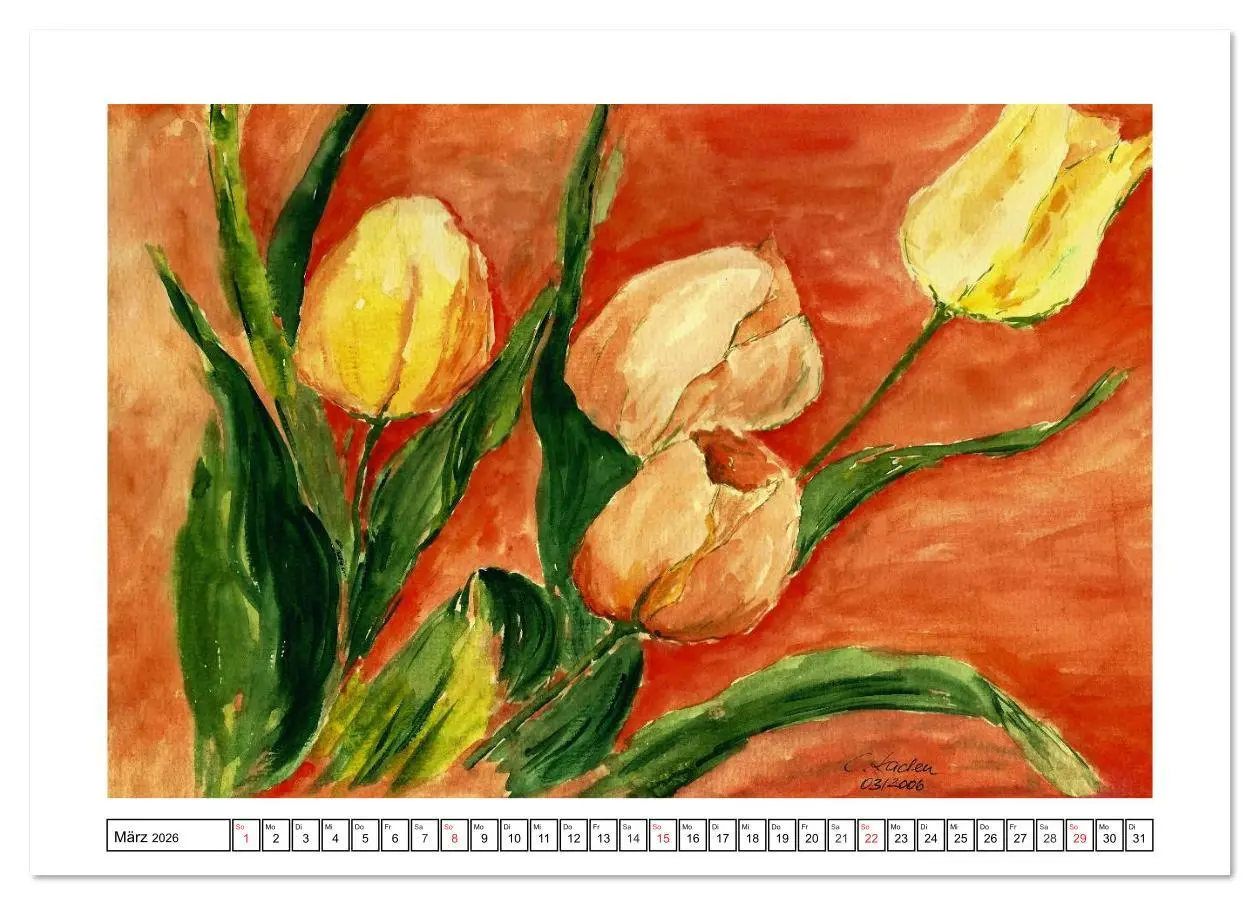 Bild: 9783516161618 | Der AQUARELL-Kalender (Tischkalender 2026 DIN A5 quer), CALVENDO...