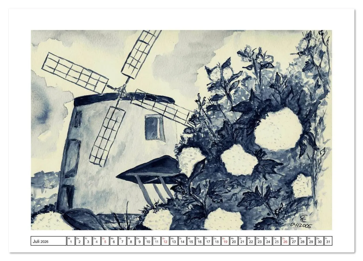 Bild: 9783516161618 | Der AQUARELL-Kalender (Tischkalender 2026 DIN A5 quer), CALVENDO...