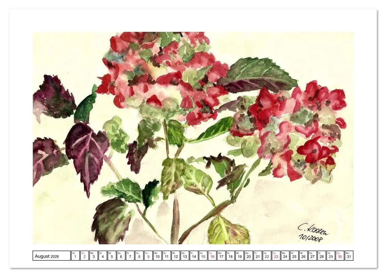 Bild: 9783516161618 | Der AQUARELL-Kalender (Tischkalender 2026 DIN A5 quer), CALVENDO...