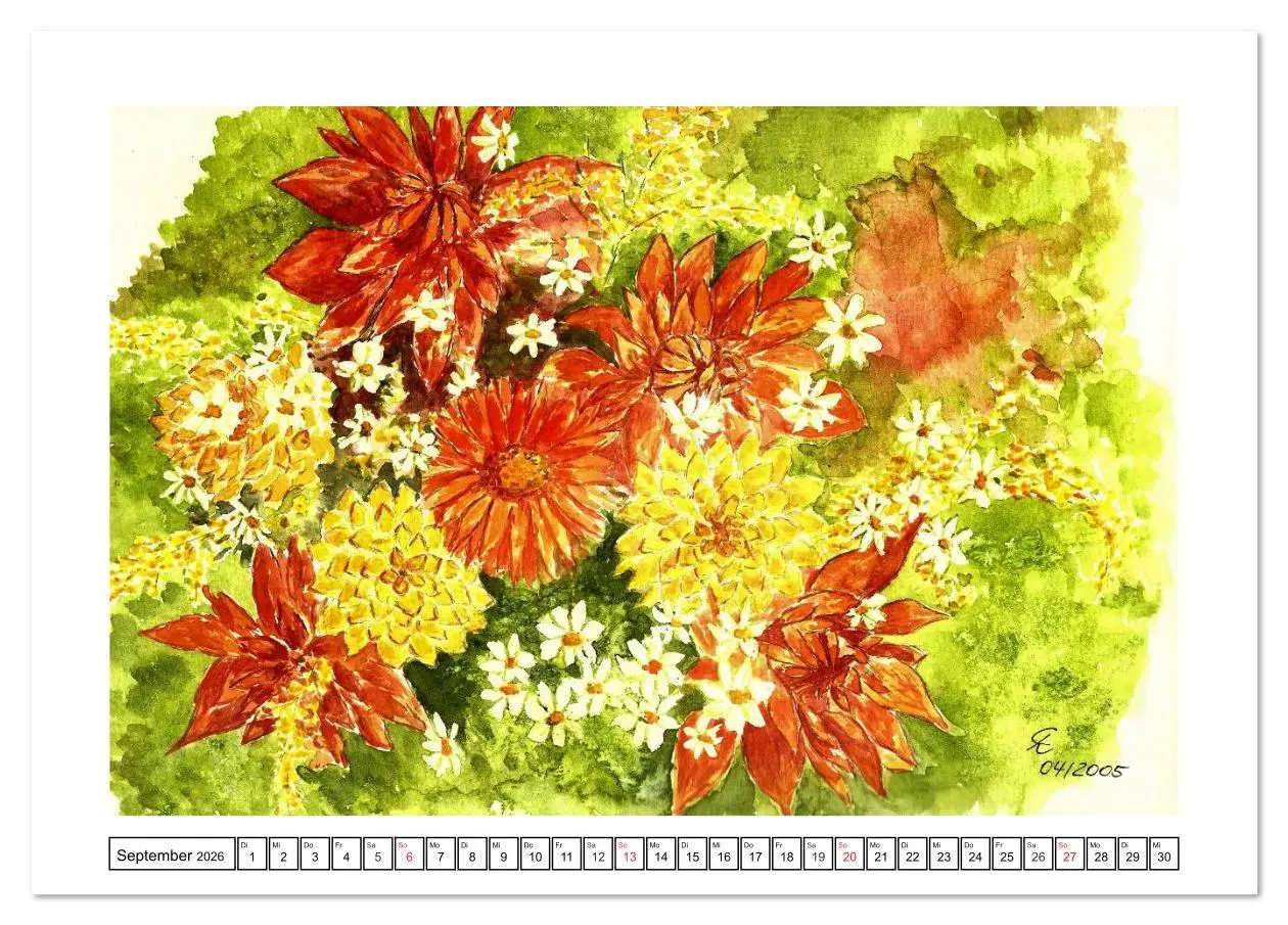 Bild: 9783516161618 | Der AQUARELL-Kalender (Tischkalender 2026 DIN A5 quer), CALVENDO...