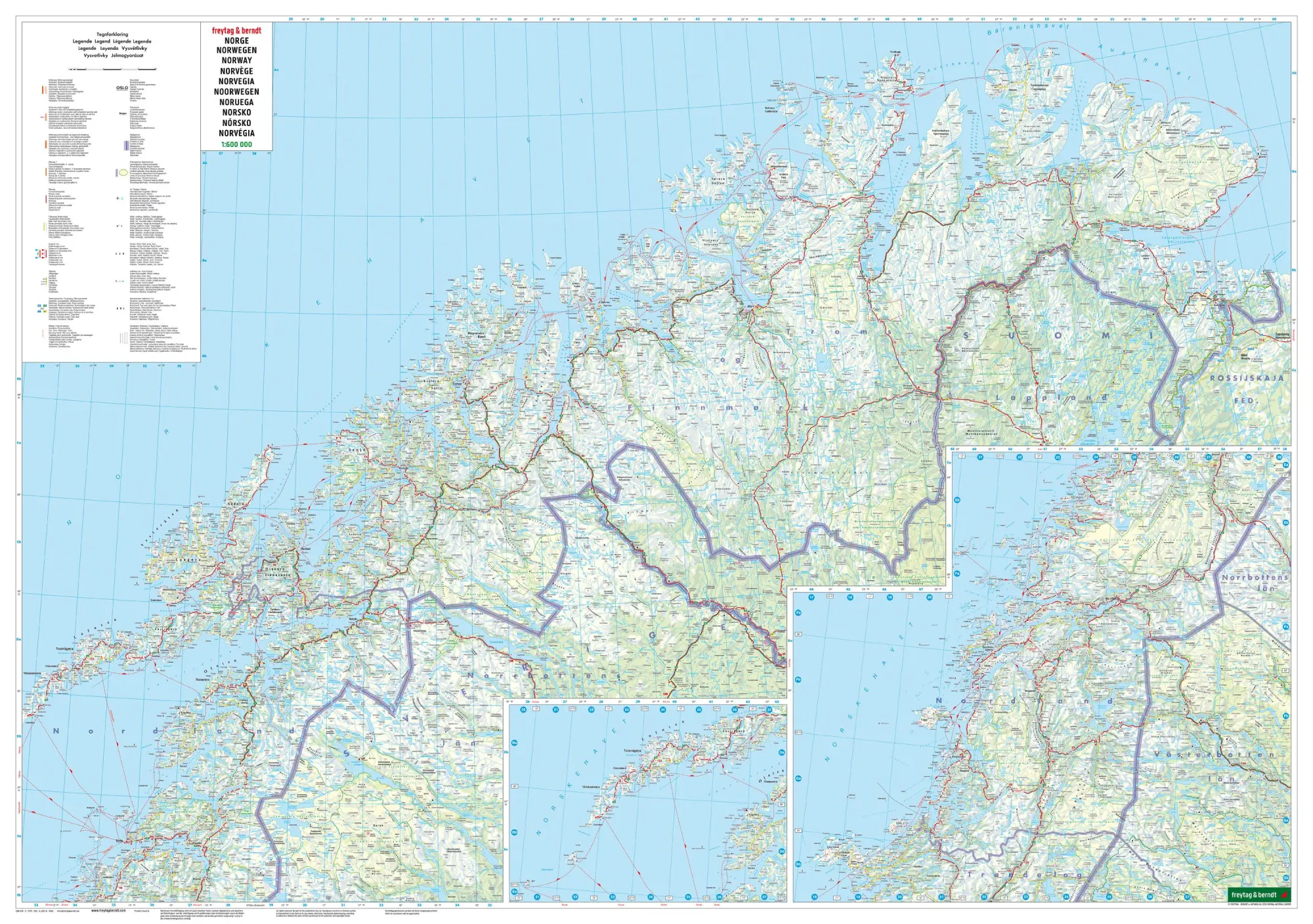 Bild: 9783707921618 | Norwegen, Straßenkarte 1:600.000, freytag &amp; berndt | Freytag &amp; Berndt