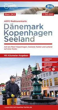 Cover: 9783969901618 | ADFC-Radtourenkarte DK3 Dänemark/Kopenhagen/Seeland 1:150.000,...