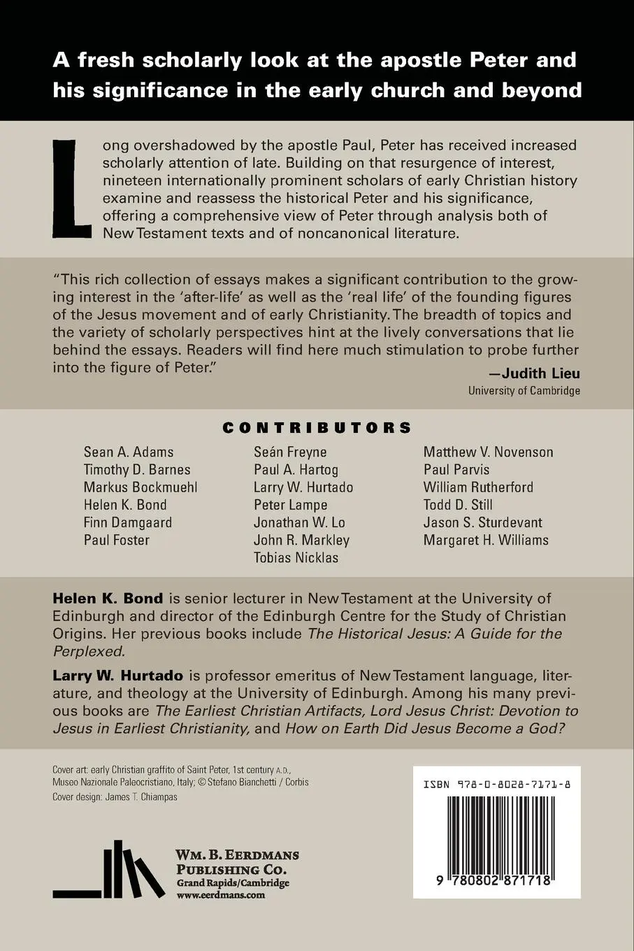 Rückseite: 9780802871718 | Peter in Early Christianity | Helen K Bond | Taschenbuch | Englisch
