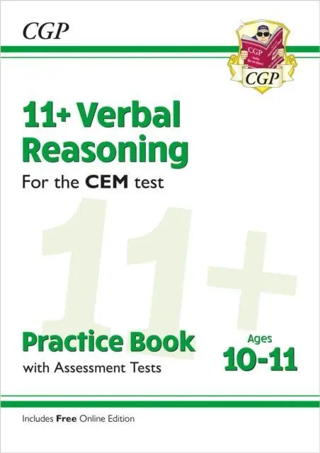 Cover: 9781789081718 | 11+ CEM Verbal Reasoning Practice Book &amp; Assessment Tests - Ages...