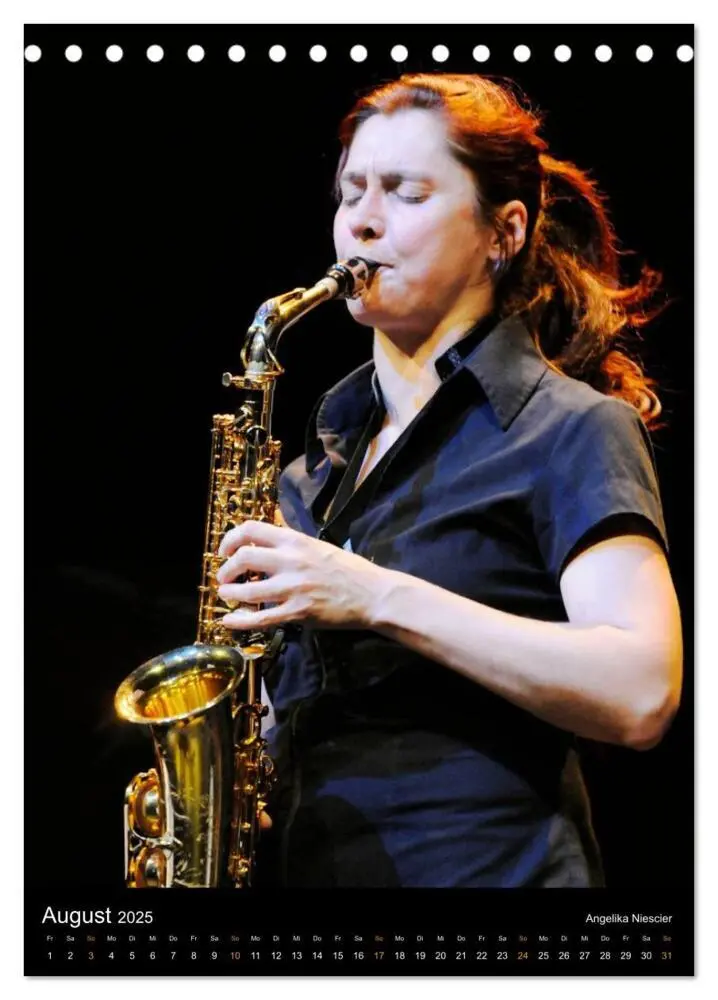 Bild: 9783457061718 | Jazz Saxophonisten 2025 (Tischkalender 2025 DIN A5 hoch), CALVENDO...