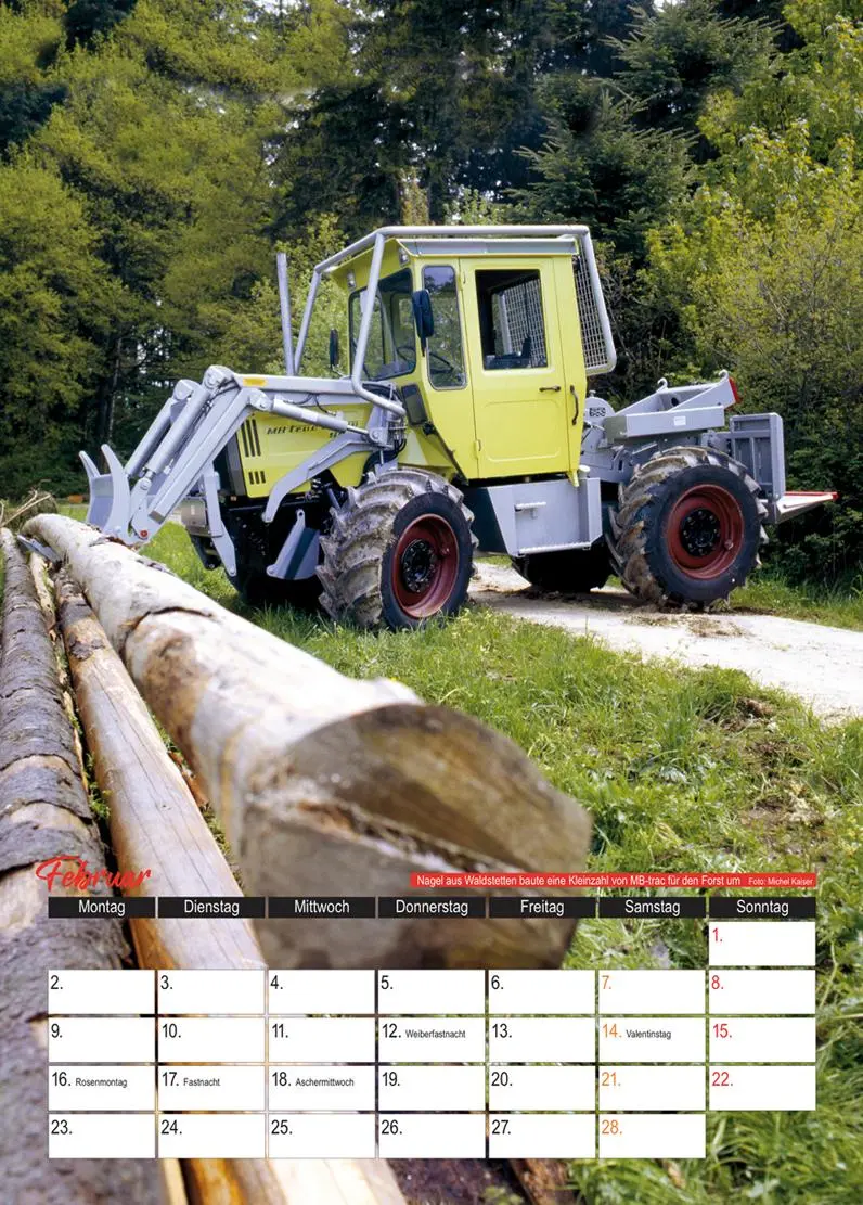 Bild: 9783751611718 | Der MB-trac Monatskalender 2026 | Monatskalender mit 13 Abbildungen