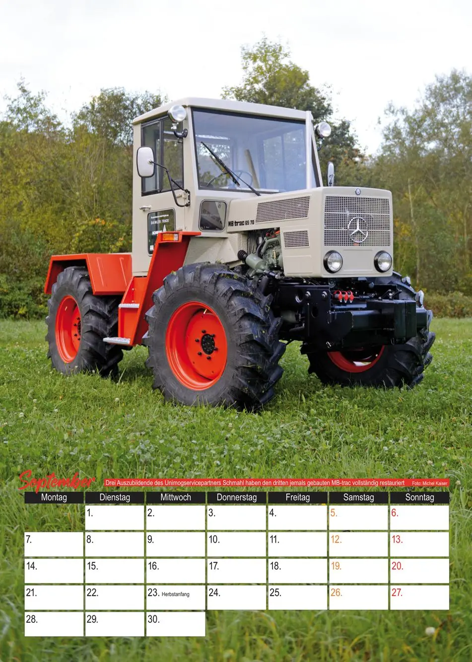 Bild: 9783751611718 | Der MB-trac Monatskalender 2026 | Monatskalender mit 13 Abbildungen