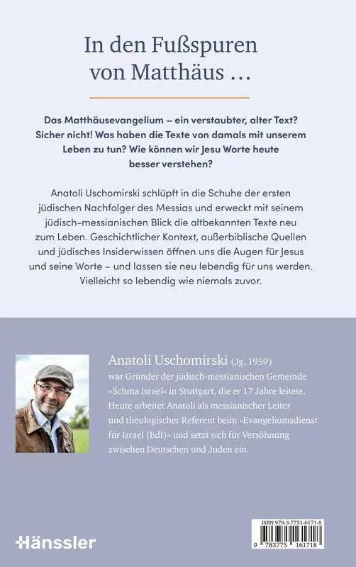 Bild: 9783775161718 | Das Matthäusevangelium aus jüdischer Sicht | Anatoli Uschomirski