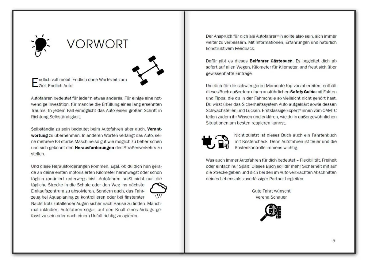 Bild: 9783990821718 | Endlich Auto! Beifahrer Gästebuch und Safety Guide | Verena Schauer