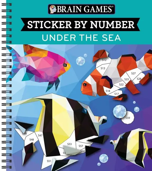 Cover: 9781640301818 | Brain Games - Sticker by Number: Under the Sea (28 Images to Sticker)