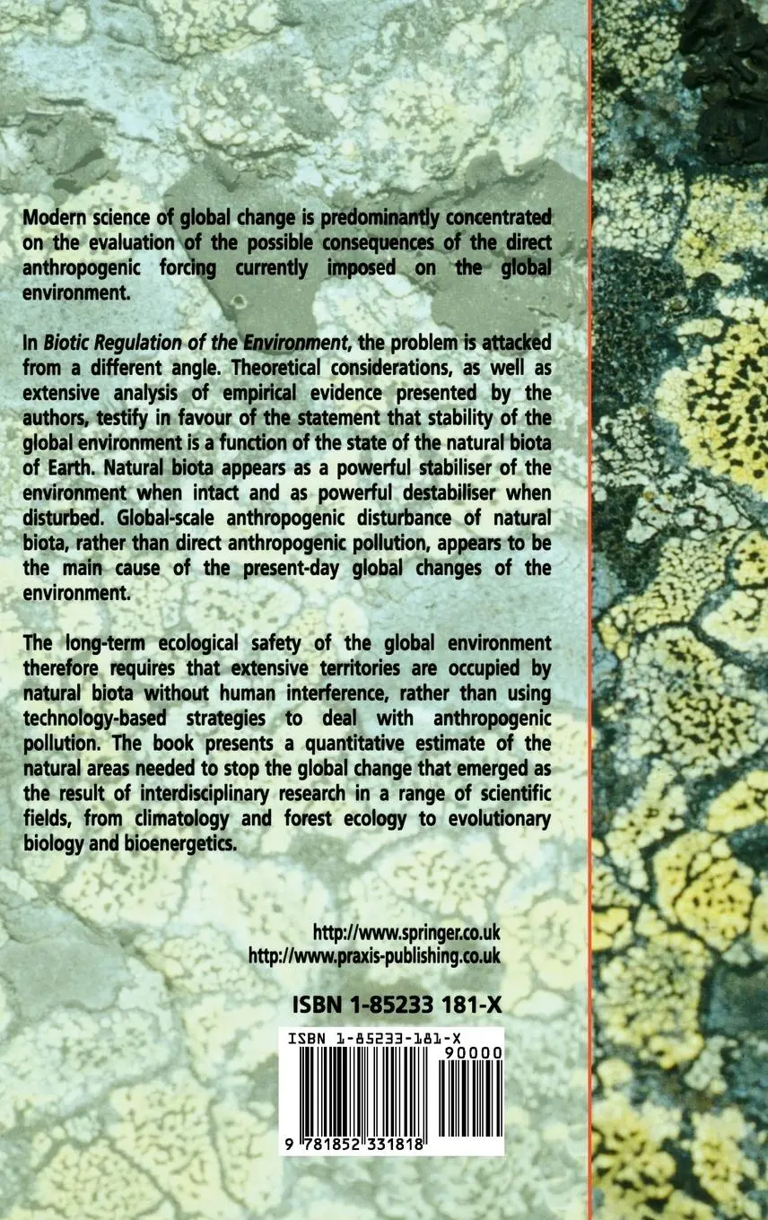 Rückseite: 9781852331818 | Biotic Regulation of the Environment | Key Issues of Global Change