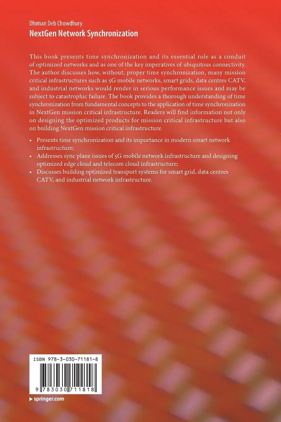 Rückseite: 9783030711818 | NextGen Network Synchronization | Dhiman Deb Chowdhury | Taschenbuch