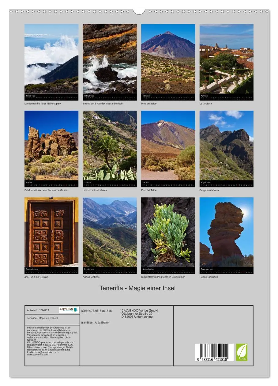 Bild: 9783516451818 | Teneriffa - Magie einer Insel (hochwertiger Premium Wandkalender...