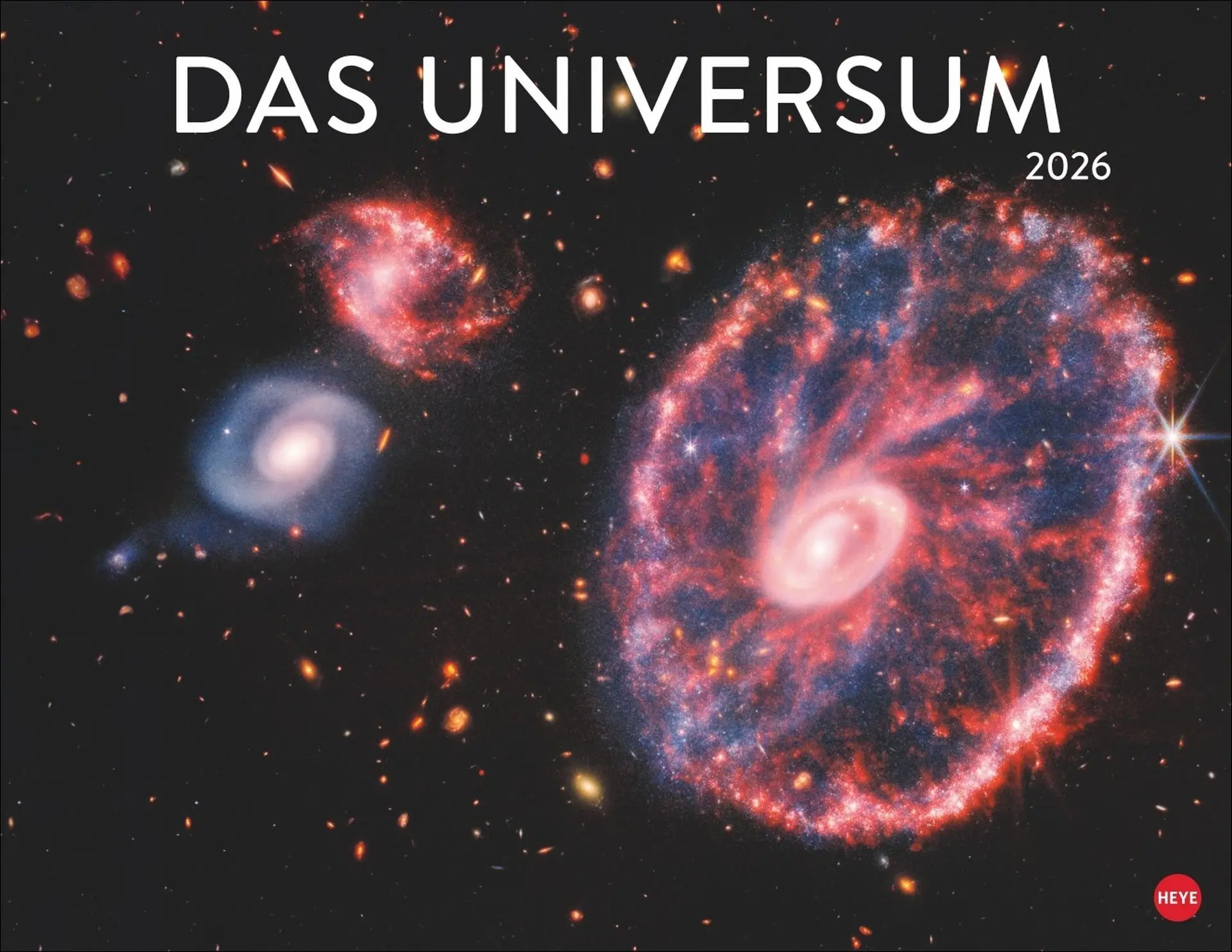 Cover: 9783756411818 | Das Universum Posterkalender 2026 | Heye | Kalender | Spiralbindung