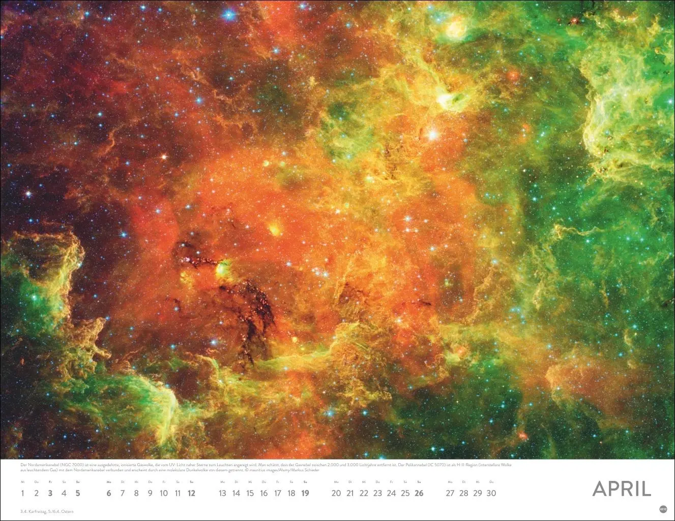 Bild: 9783756411818 | Das Universum Posterkalender 2026 | Heye | Kalender | Spiralbindung