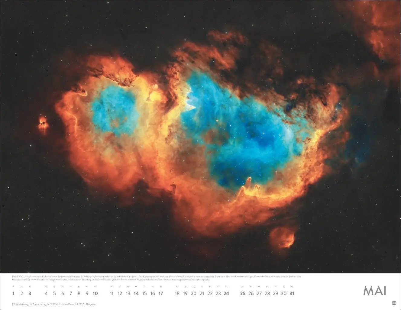 Bild: 9783756411818 | Das Universum Posterkalender 2026 | Heye | Kalender | Spiralbindung