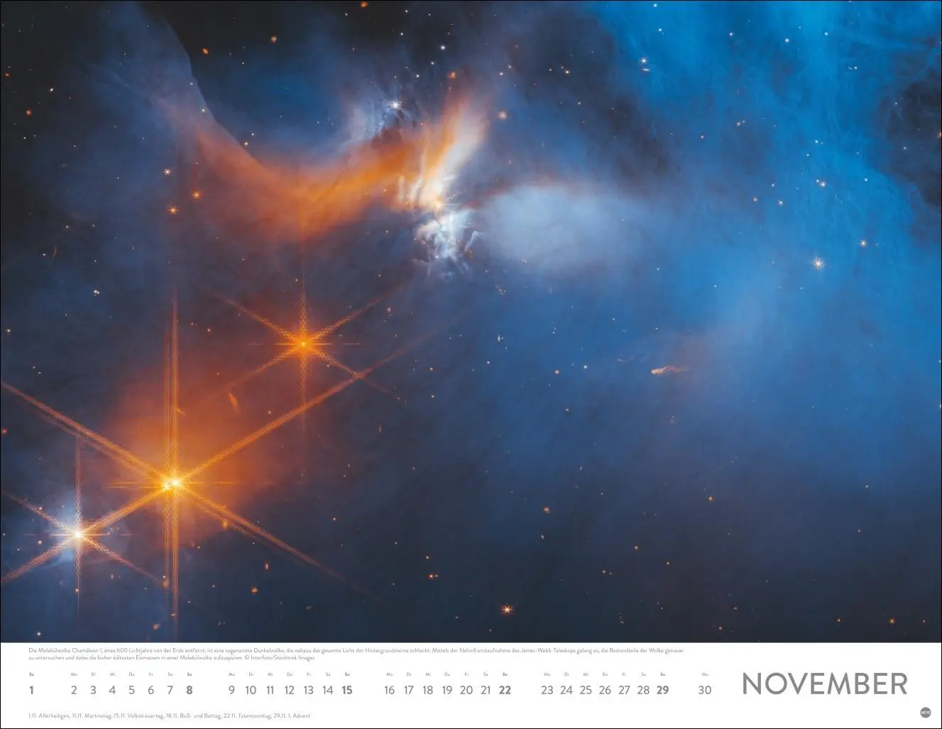 Bild: 9783756411818 | Das Universum Posterkalender 2026 | Heye | Kalender | Spiralbindung