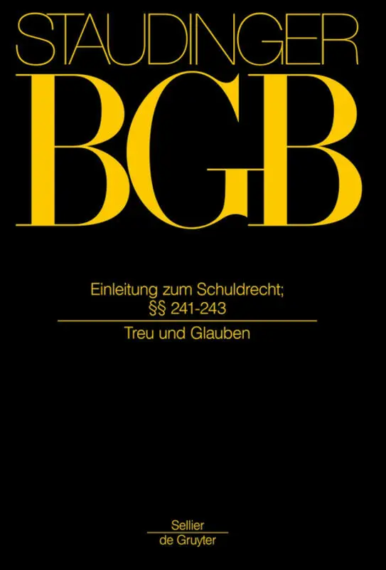 Cover: 9783805911818 | §§ 241-243 | Treu und Glauben | Dirk Olzen (u. a.) | Buch | VII | 2014