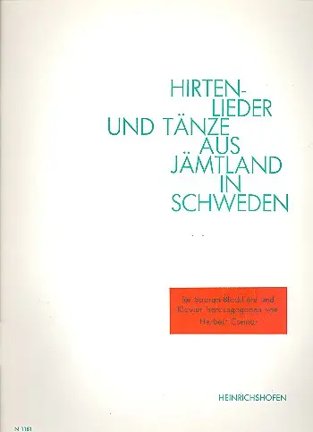 Cover: 9790204411818 | Hirten-Lieder und Tänze aus Jämtland in Schweden für...