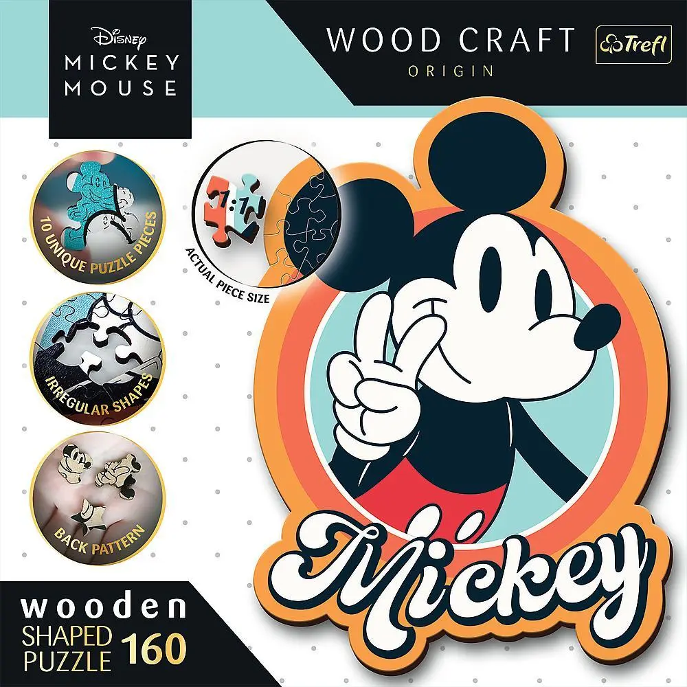 Bild: 5900511201918 | Holz Puzzles - "160" - Disney Retro Mickey Mouse | Spiel | Deutsch
