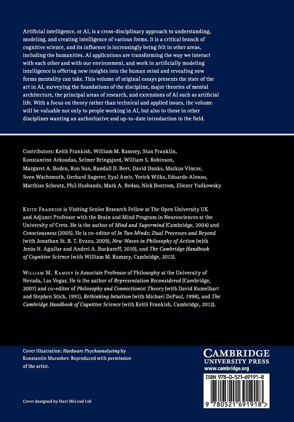 Rückseite: 9780521691918 | The Cambridge Handbook of Artificial Intelligence | Frankish (u. a.)